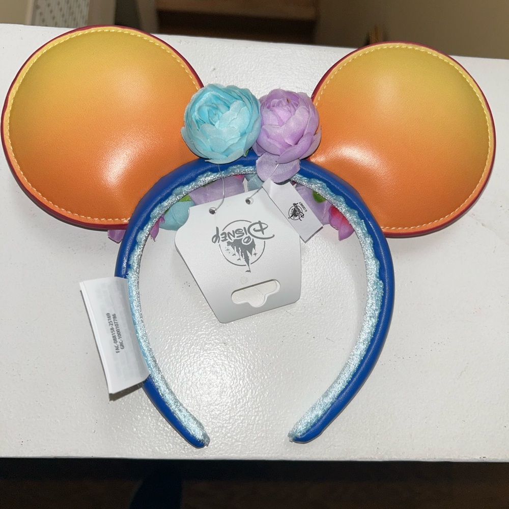 Colorful Disney Fantasia 85th Anniversary Headband with Floral Accents - Picture 5 of 7